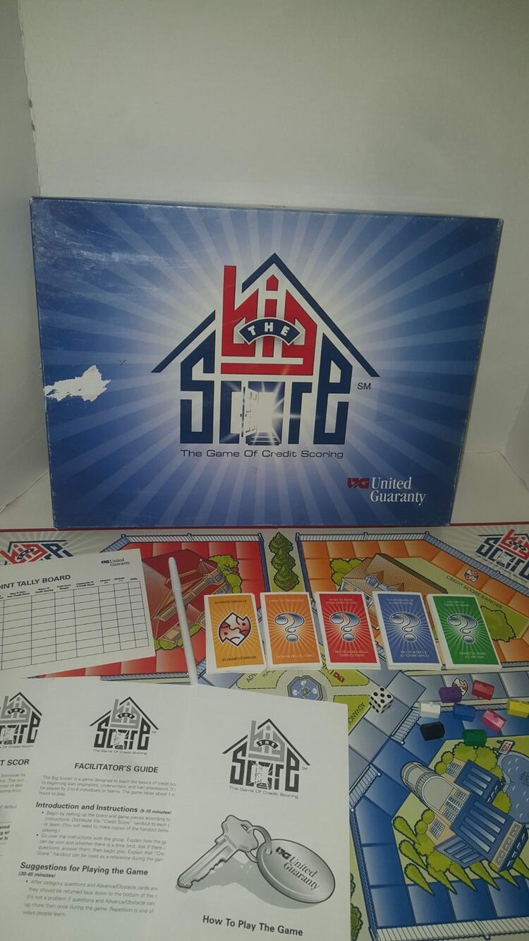 Vintage The Big Score Board Game of Credit Scoring United Guaranty 2002